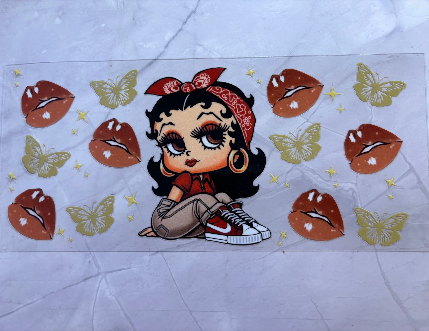 Betty Boot - Brown Lips