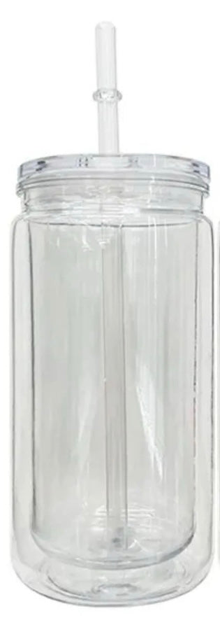 16 oz Acrylic Snow Globe Tumblers
